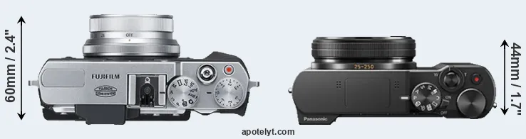 Compare X30 versus ZS100 top