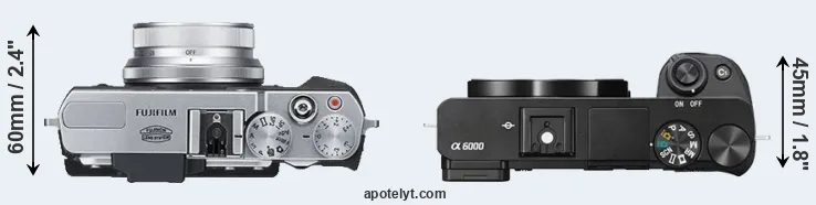 Compare X30 versus A6000 top