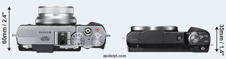 Compare X30 versus NEX-3N top