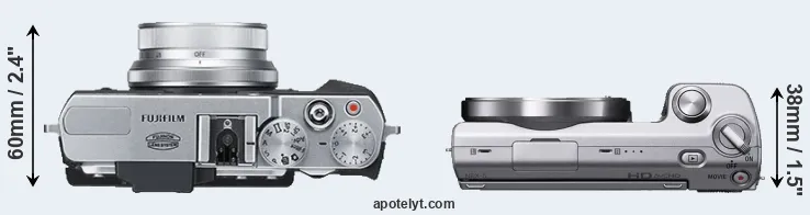 Compare X30 versus NEX-5 top
