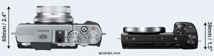 Compare X30 versus NEX-5R top