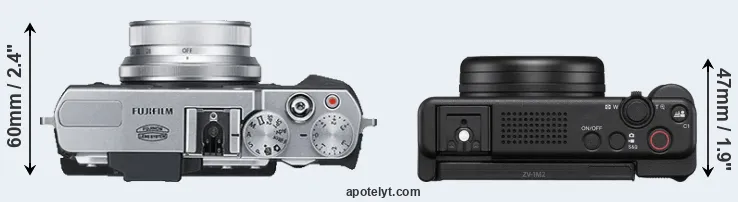 Compare X30 versus ZV-1 II top