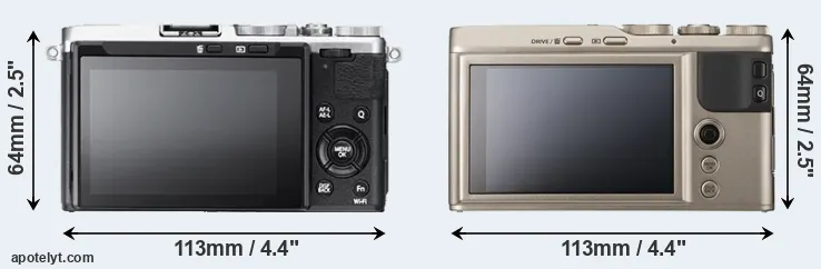 Comparison X70 or XF10 rear
