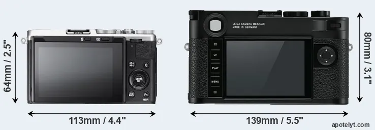 Comparison X70 or M10 rear