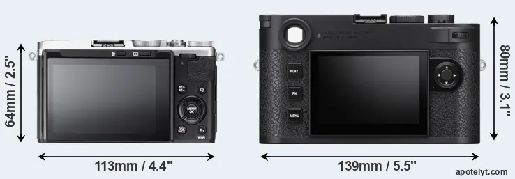 Comparison X70 or M11 rear