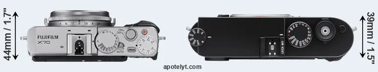 Compare X70 versus M11 top