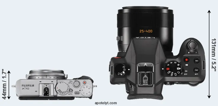 Compare X70 versus V-LUX Typ 114 top