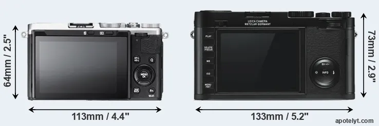 Comparison X70 or X Typ 113 rear