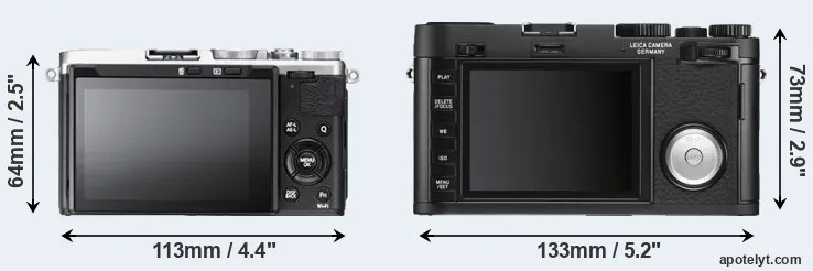 Comparison X70 or X Vario rear