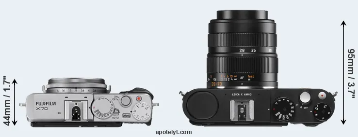 Compare X70 versus X Vario top