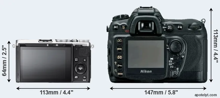Comparison X70 or D200 rear