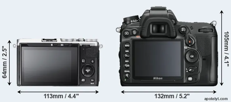 Comparison X70 or D7000 rear