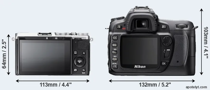 Comparison X70 or D80 rear