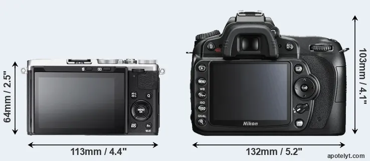 Comparison X70 or D90 rear