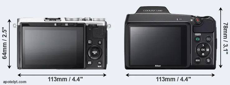 Comparison X70 or L840 rear