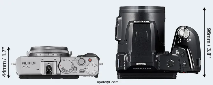 Compare X70 versus L840 top