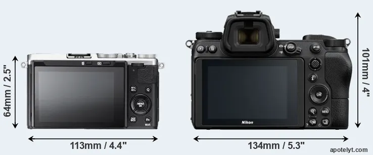 Comparison X70 or Z7 rear