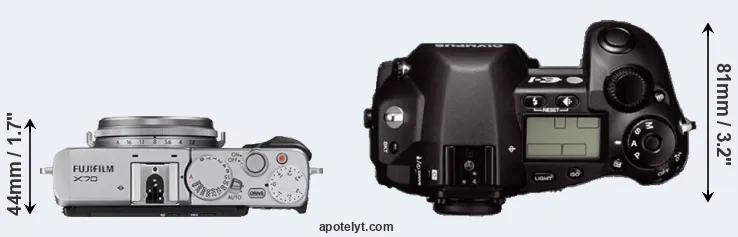 Compare X70 versus E-1 top