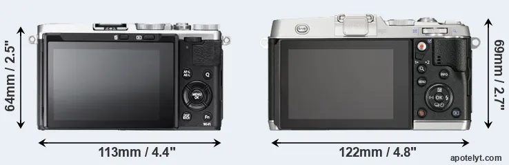 Comparison X70 or E-P5 rear