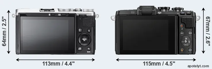 Comparison X70 or E-PL7 rear