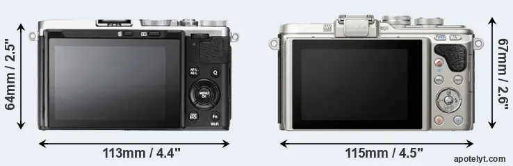 Comparison X70 or E-PL8 rear