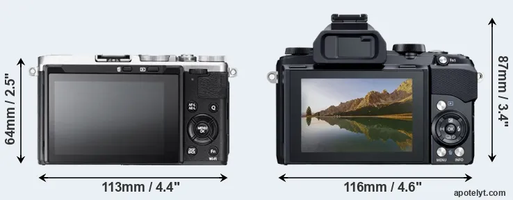 Comparison X70 or Stylus 1 rear