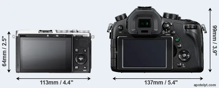 Comparison X70 or FZ1000 rear