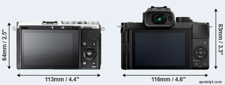 Comparison X70 or G100 rear