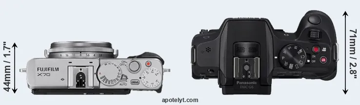 Compare X70 versus G6 top