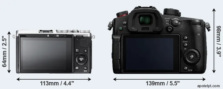 Comparison X70 or GH5s rear
