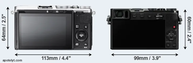 Comparison X70 or GM5 rear