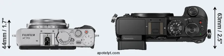 Compare X70 versus GX8 top