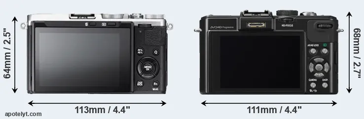 Comparison X70 or LX7 rear