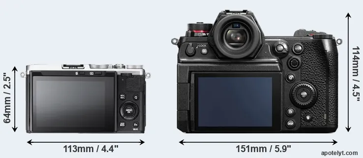 Comparison X70 or S1H rear