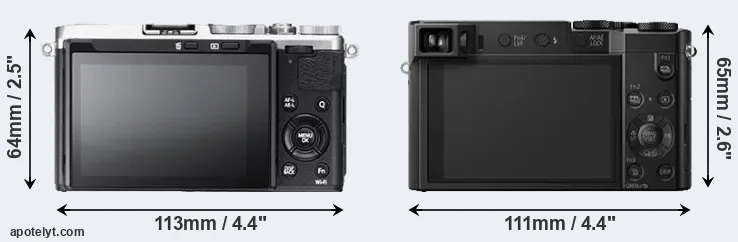 Comparison X70 or ZS100 rear