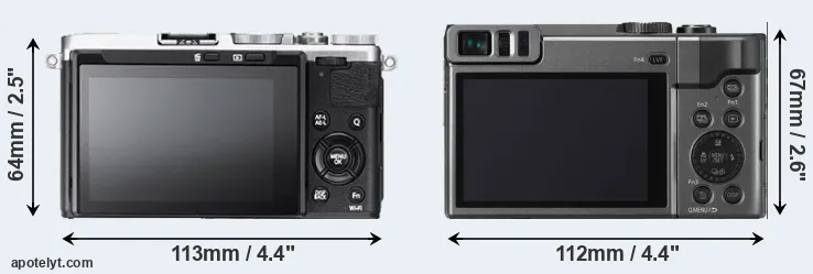 Comparison X70 or ZS70 rear