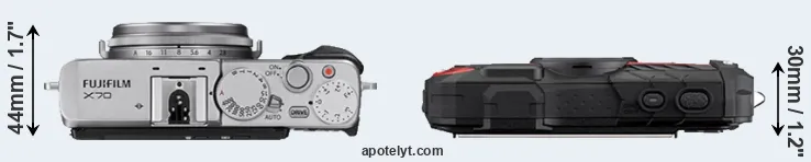 Compare X70 versus WG-60 top