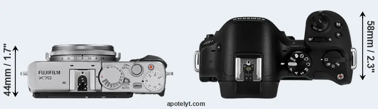 Compare X70 versus NX30 top