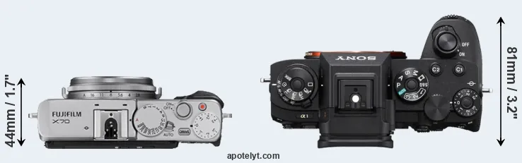 Compare X70 versus A1 top