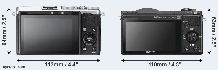 Comparison X70 or A5100 rear