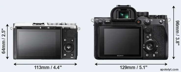 Comparison X70 or A7R IV rear