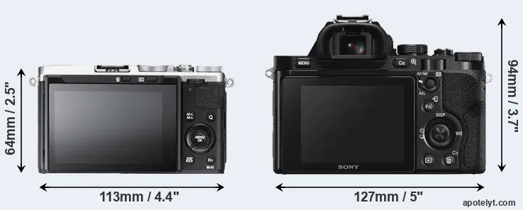 Comparison X70 or A7S rear