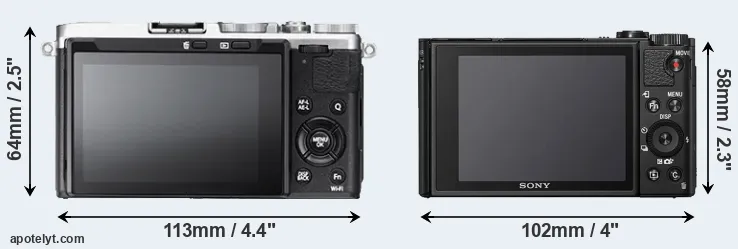 Comparison X70 or HX99 rear