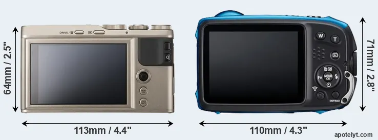 Comparison XF10 or XP140 rear