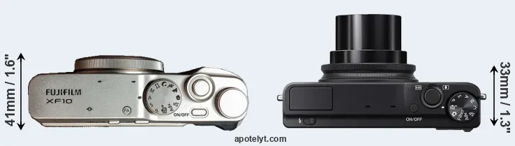 Compare XF10 versus XQ2 top
