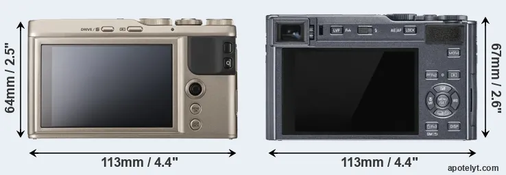 Comparison XF10 or C-LUX rear