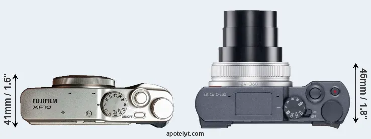 Compare XF10 versus C-LUX top