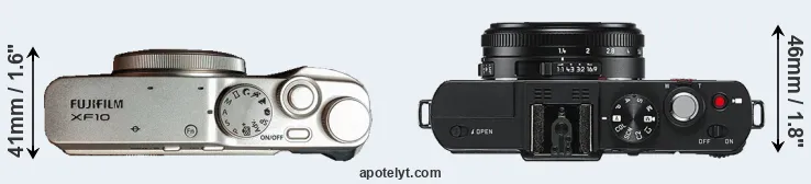 Compare XF10 versus D-LUX 6 top