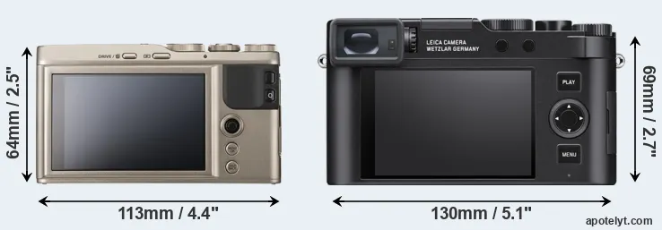 Comparison XF10 or D-LUX 8 rear