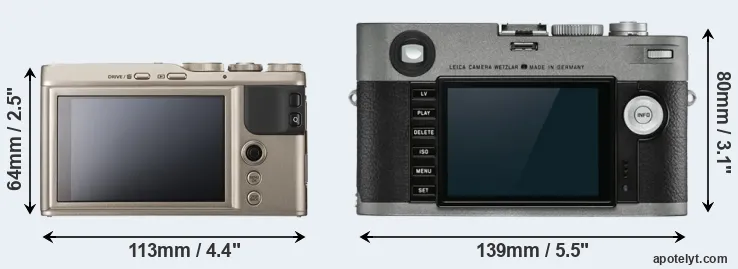 Comparison XF10 or M-E Typ 240 rear